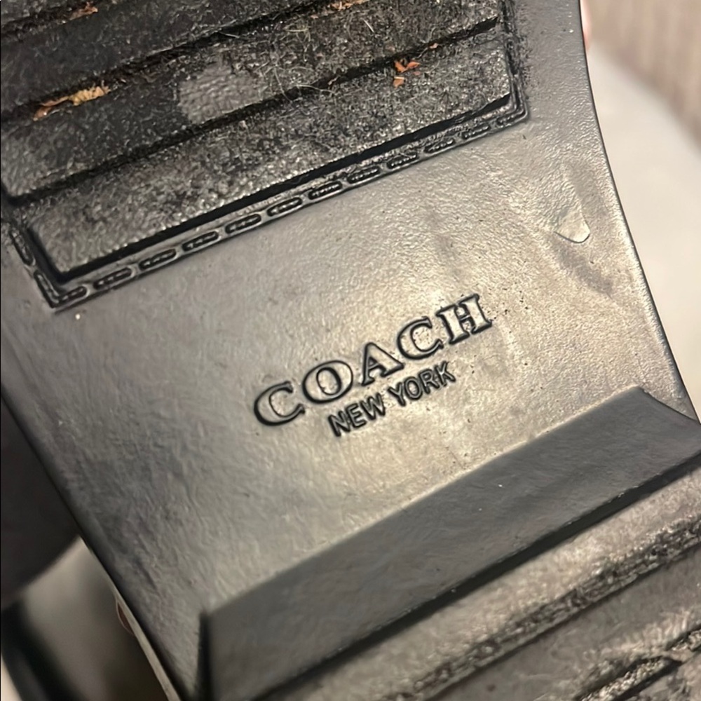 COACH TARA Black Rain rubber Boots with turn lock detail - Picture 8 of 12